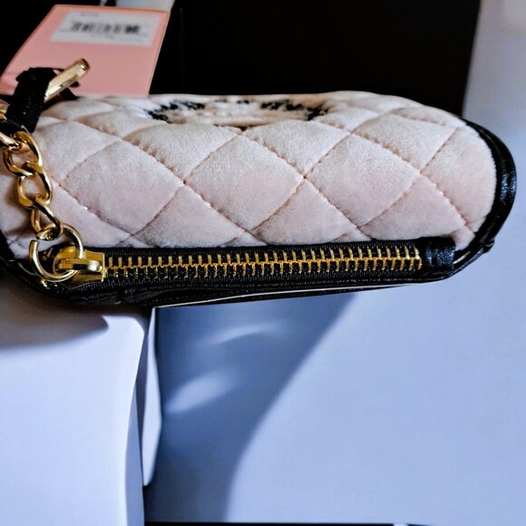 Juicy Couture Royal Couture Double Sided Trifold Quilted Wallet Pink & B… - Picture 7 of 11